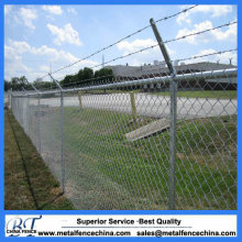 Durable Black Color and Galvanized Wire Chain Wire Fence for Security